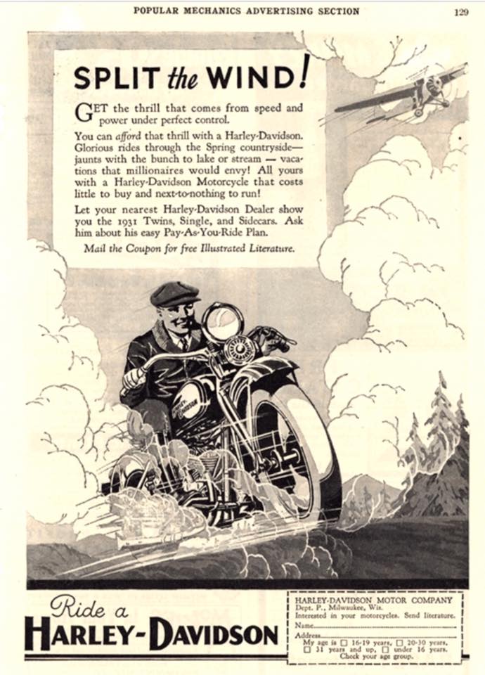 Harley 1937 ad